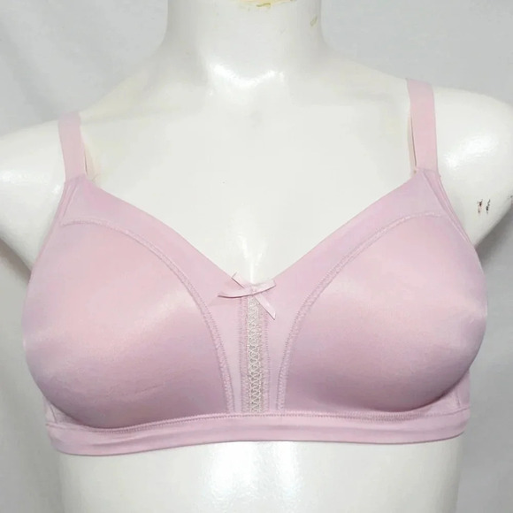 36D Bali Q044 0044 Double Support Soft Touch Wirefree Bra Pink - Picture 1 of 4